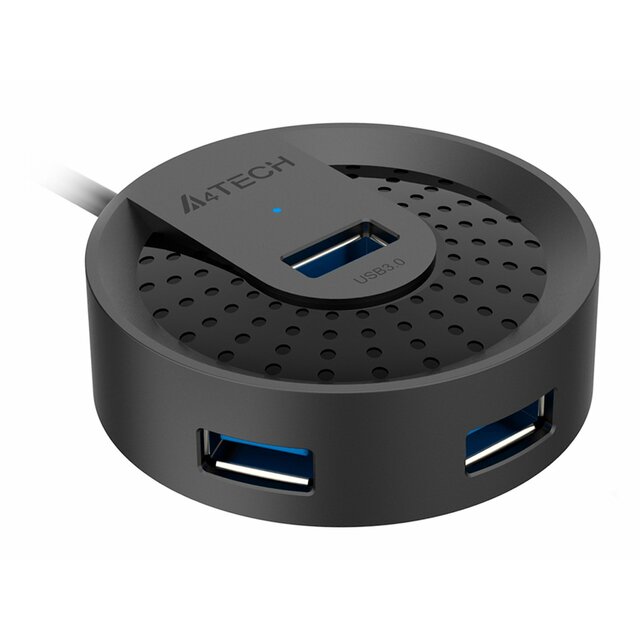 Разветвитель USB 3.0 A4Tech HUB-30, черный