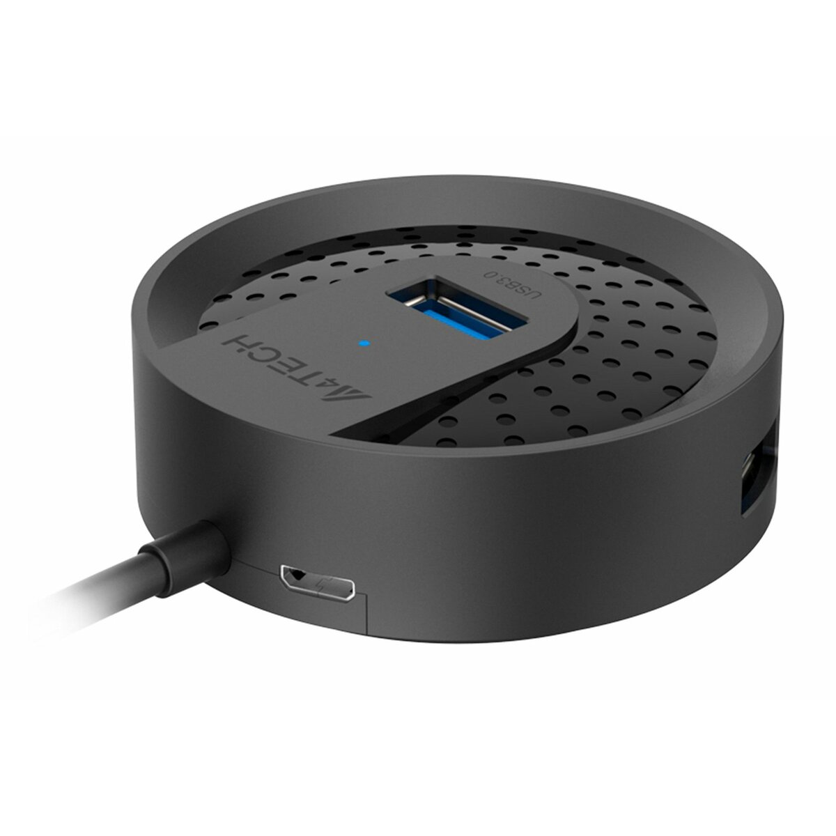 Разветвитель USB 3.0 A4Tech HUB-30, черный