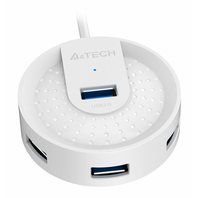 Разветвитель USB 3.0 A4Tech HUB-30, белый
