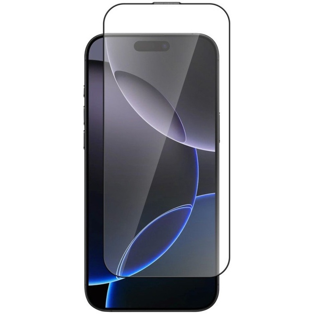 Защитное стекло для экрана BoraSCO прозрачный для Apple iPhone 16 Pro Max 2.5D антиблик, черный