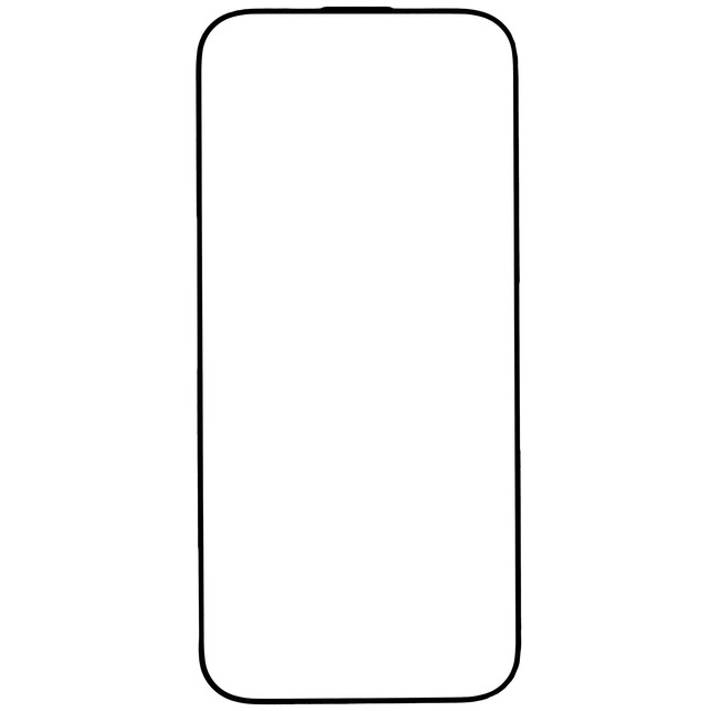 Защитное стекло для экрана BoraSCO прозрачный для Apple iPhone 17 /  16 Pro 2.5D антиблик, черный