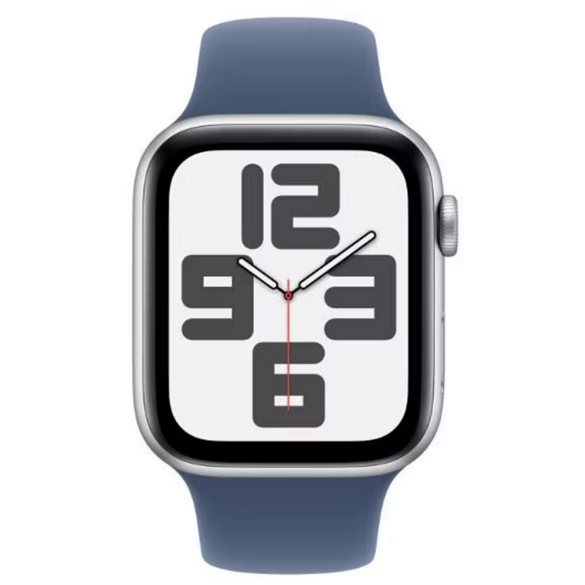 Умные часы Apple Watch SE (2024) 40mm Aluminum Case with Sport Band M / L (Цвет: Silver / Denim)