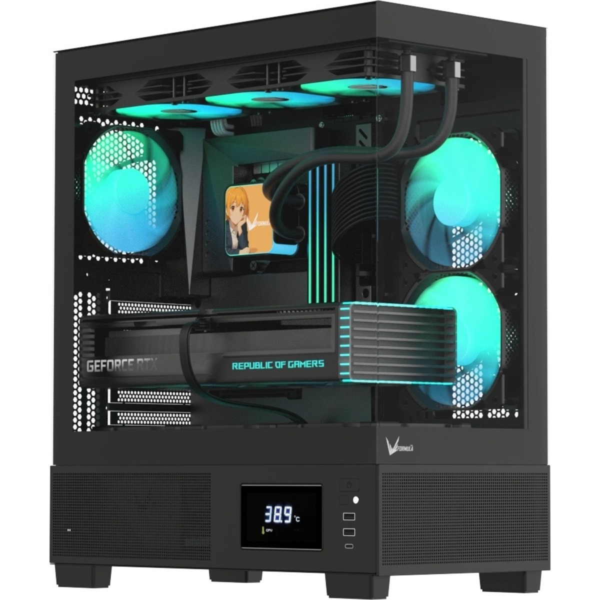 Корпус Formula Crystal E1, черный