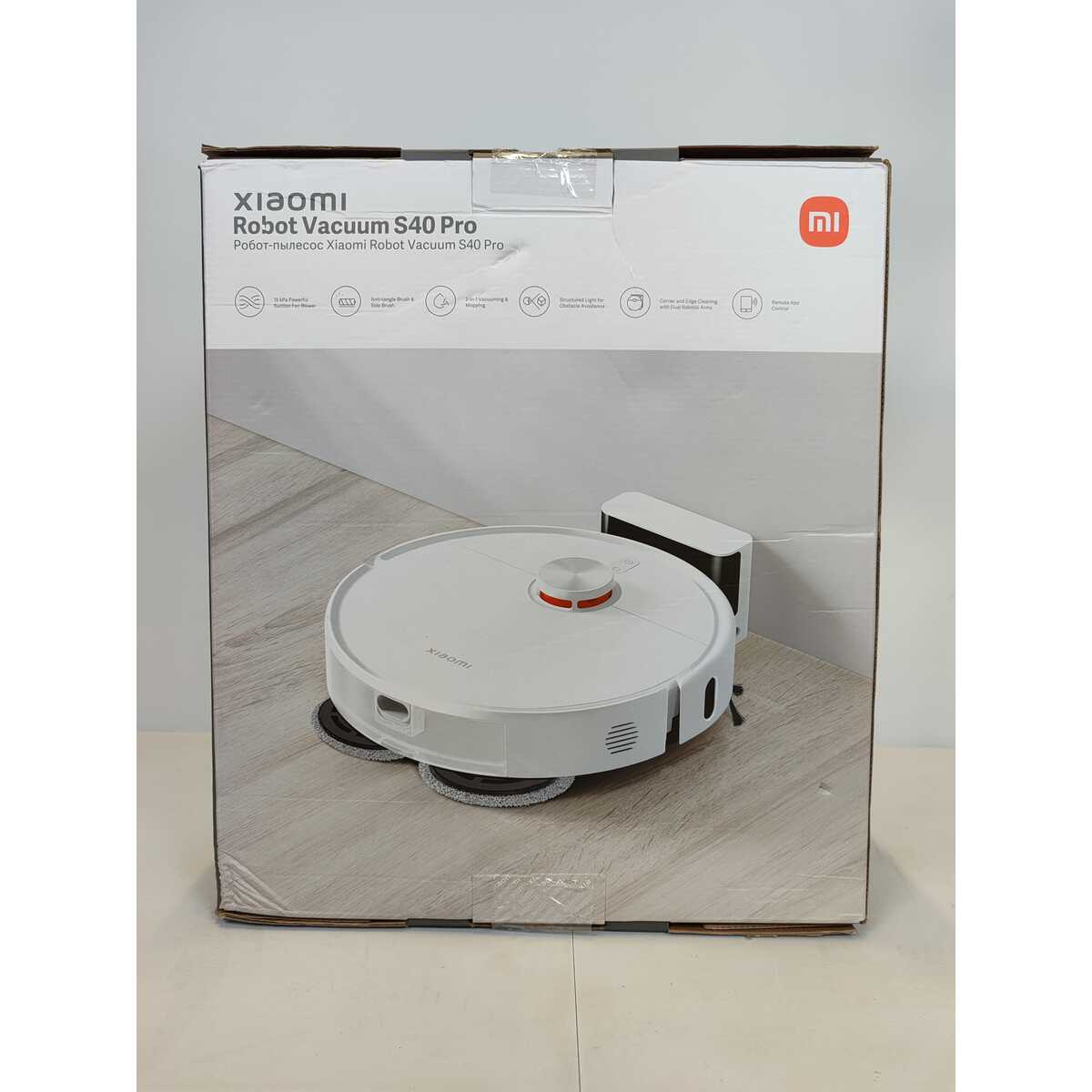 Робот-пылесос Xiaomi Robot Vacuum S40 Pro, белый