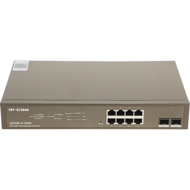 Коммутатор IP-Com G3310P-8-150W Коммутатор IP-Com G3310P-8-150W