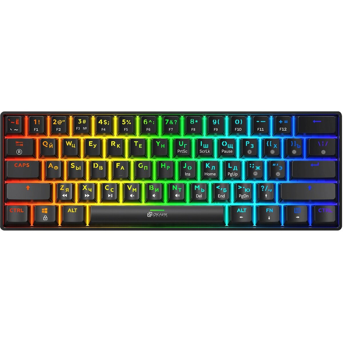 Клавиатура Oklick K713X механическая, черный 