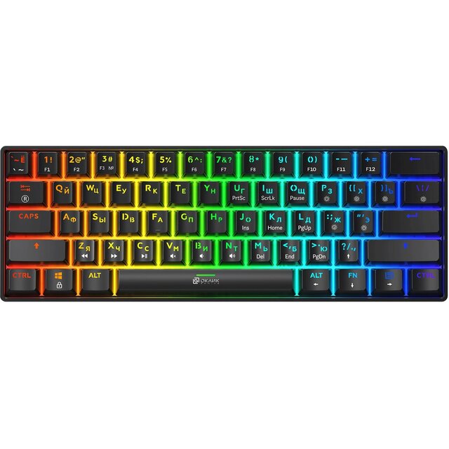 Клавиатура Oklick K713X механическая, черный 