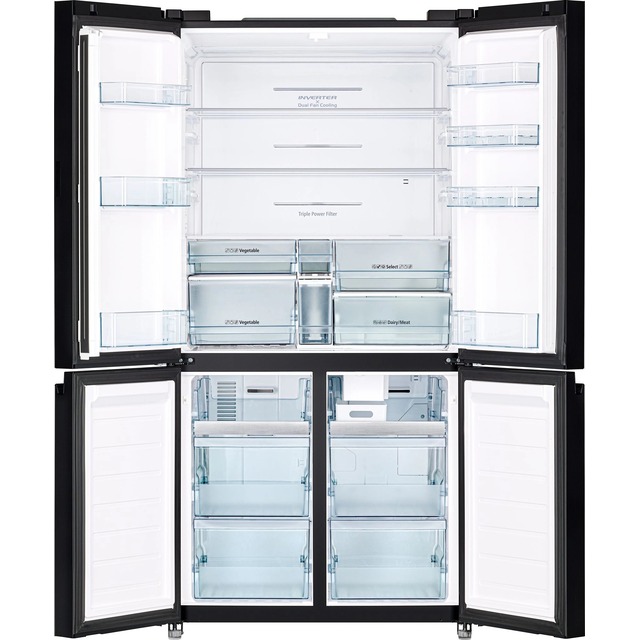 Холодильник Hitachi R-WB720PUC1 GPW, белый / черный