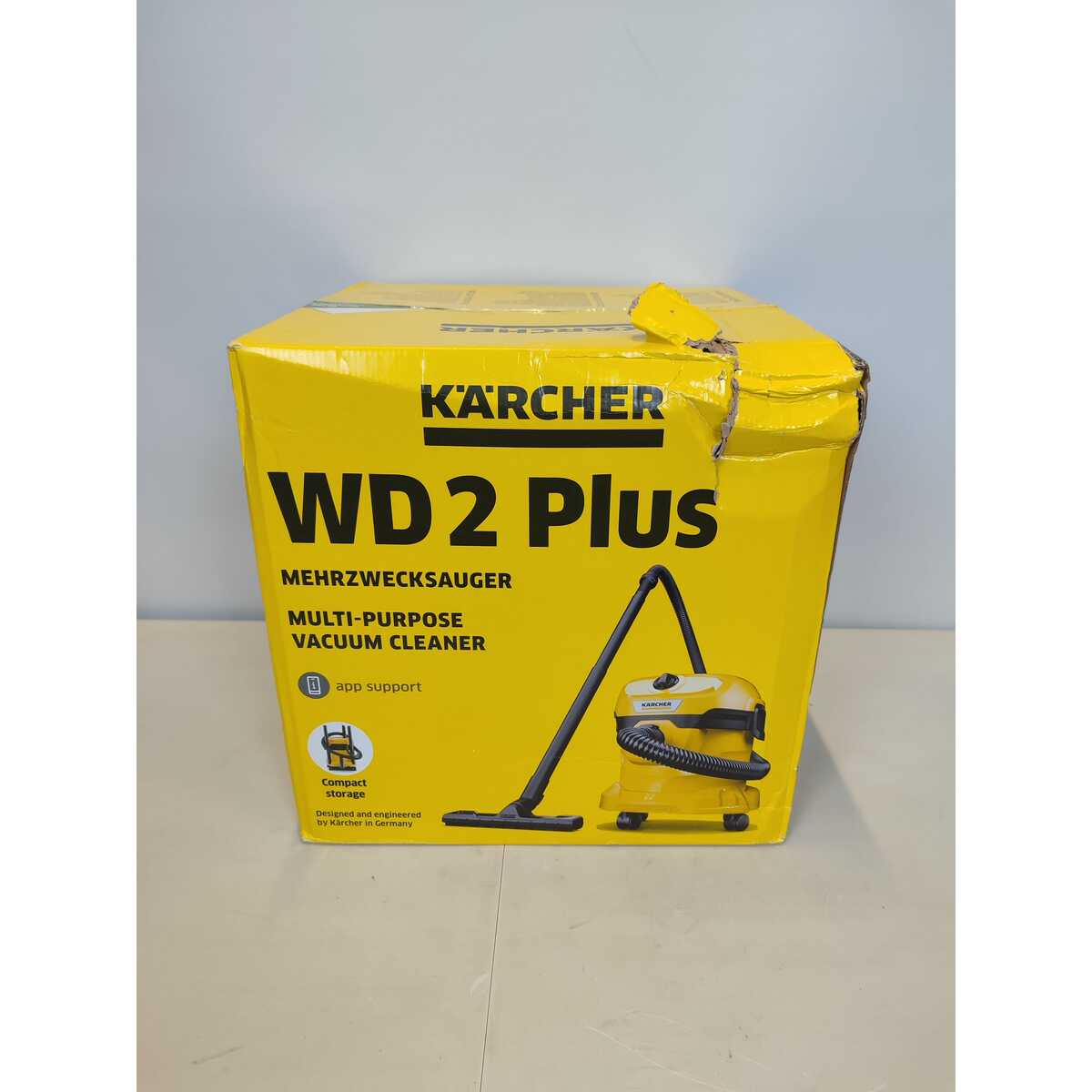 Строительный пылесос Karcher WD 2 Plus V-12 / 4 / 18 (Цвет: Yellow)