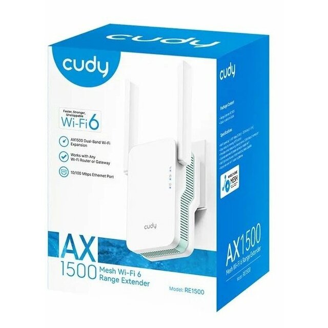 Повторитель беспроводного сигнала Cudy RE1500 Повторитель беспроводного сигнала Cudy RE1500