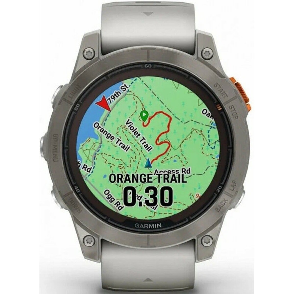 Умные часы Garmin Fenix 7X Pro Sapphire Solar (Цвет: Titanium / Fog Gray / Ember Orange)