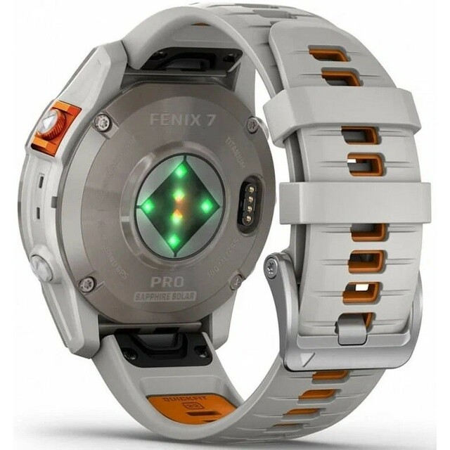 Умные часы Garmin Fenix 7X Pro Sapphire Solar (Цвет: Titanium/Fog Gray/Ember Orange)