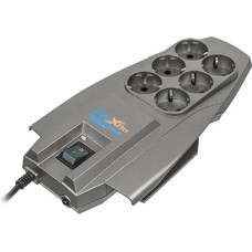 Сетевой фильтр Pilot X-Pro 5м (6 розеток) серый (коробка)