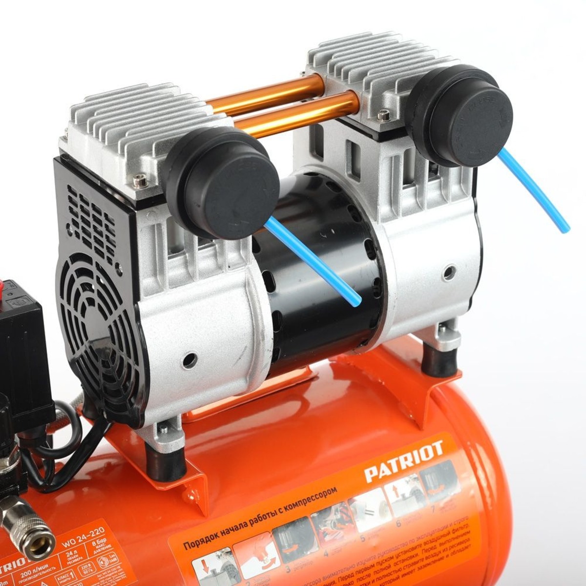 Компрессор поршневой Patriot WO 24-220 (Цвет: Orange)