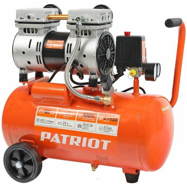 Компрессор поршневой Patriot WO 24-260S (Цвет: Orange) Компрессор поршневой Patriot WO 24-260S (Цвет: Orange)