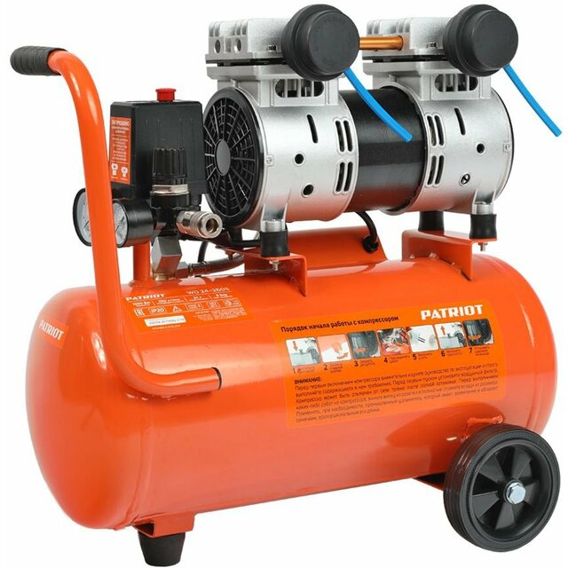 Компрессор поршневой Patriot WO 24-260S (Цвет: Orange) Компрессор поршневой Patriot WO 24-260S (Цвет: Orange)