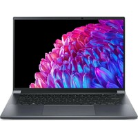 Ноутбук Acer Swift X 14 SFX14-72G-72DH (Intel Core Ultra 7 155H 1.4Ghz/32Gb LPDDR5x/SSD 1Tb/NVIDIA GeForce RTX4070 8Gb/14.5 /OLED/WQXGA+ (2880x1800)/noOS/metall/WiFi/BT/Cam)