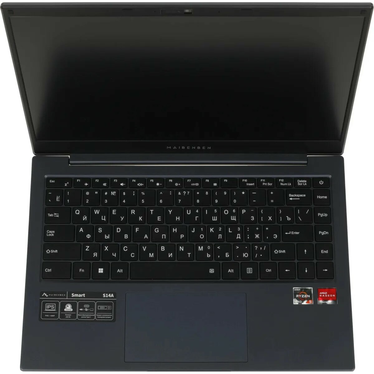 Ноутбук Maibenben S14A-R545UM (Ryzen 5 Pro 4650U 2.1Ghz / 8Gb DDR4 / SSD256Gb / AMD Radeon Graphics / 14 Ноутбук Maibenben S14A-R545UM (Ryzen 5 Pro 4650U 2.1Ghz / 8Gb DDR4 / SSD256Gb / AMD Radeon Graphics / 14