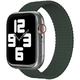 Ремешок нейлоновый плетеный VLP Braided Band для Apple Watch 38/40/41 mm (L/XL 2шт) (Цвет: Dark Green)