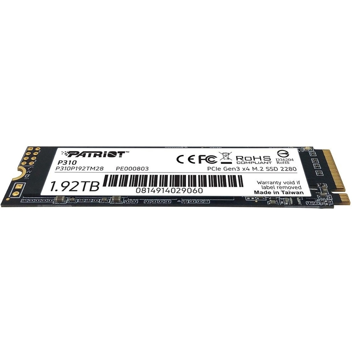 Накопитель SSD Patriot PCIe 3.0 x4 1920GB P310P192TM28