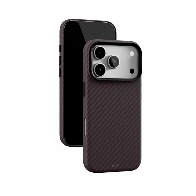 Чехол-накладка VLP Gride Case with MagSafe для Apple iPhone 18 Pro, темно-вишневый
