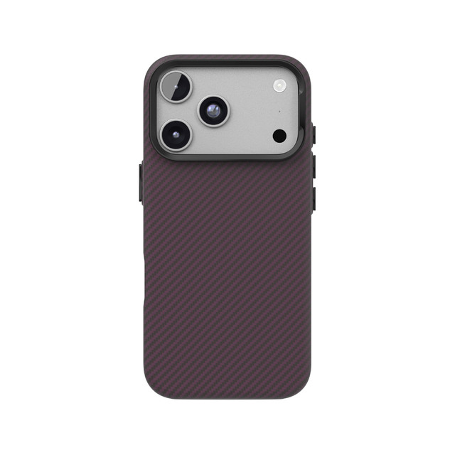 Чехол-накладка VLP Gride Case with MagSafe для Apple iPhone 18 Pro, темно-вишневый