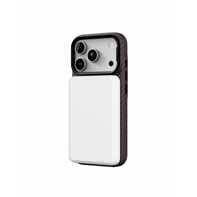 Чехол-накладка VLP Gride Case with MagSafe для Apple iPhone 18 Pro, темно-вишневый