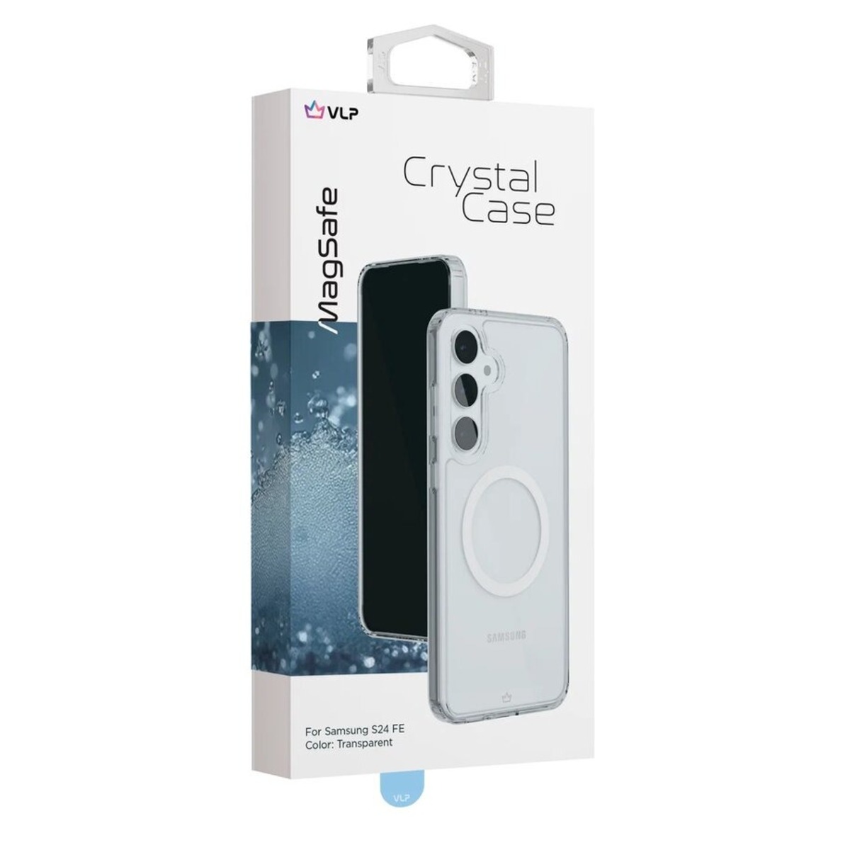 Чехол-накладка VLP Crystal Сase MagSafe для Samsung S24 FE (Цвет: Clear)