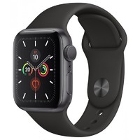 Умные часы Apple Watch Series 5 GPS 44mm Aluminum Case with Sport Band (Цвет: Space Gray/Black)