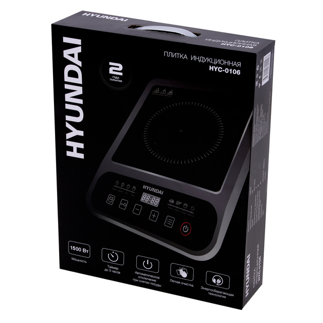 Плита электрическая Hyundai HYC-0106 (Цвет: Black)