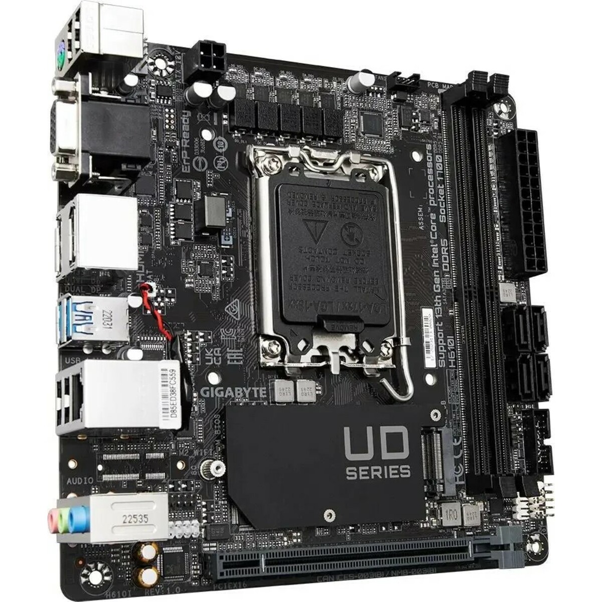 Материнская плата Gigabyte H610I 