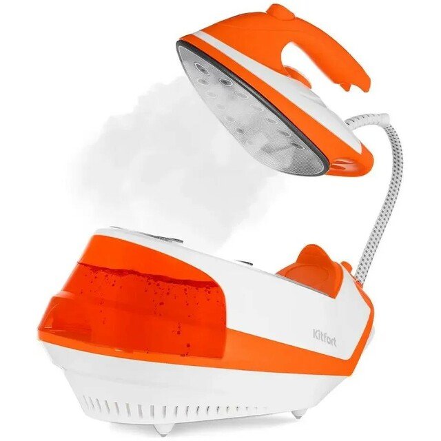 Парогенератор Kitfort КТ-9135-2 (Цвет: Orange / White) Парогенератор Kitfort КТ-9135-2 (Цвет: Orange / White)