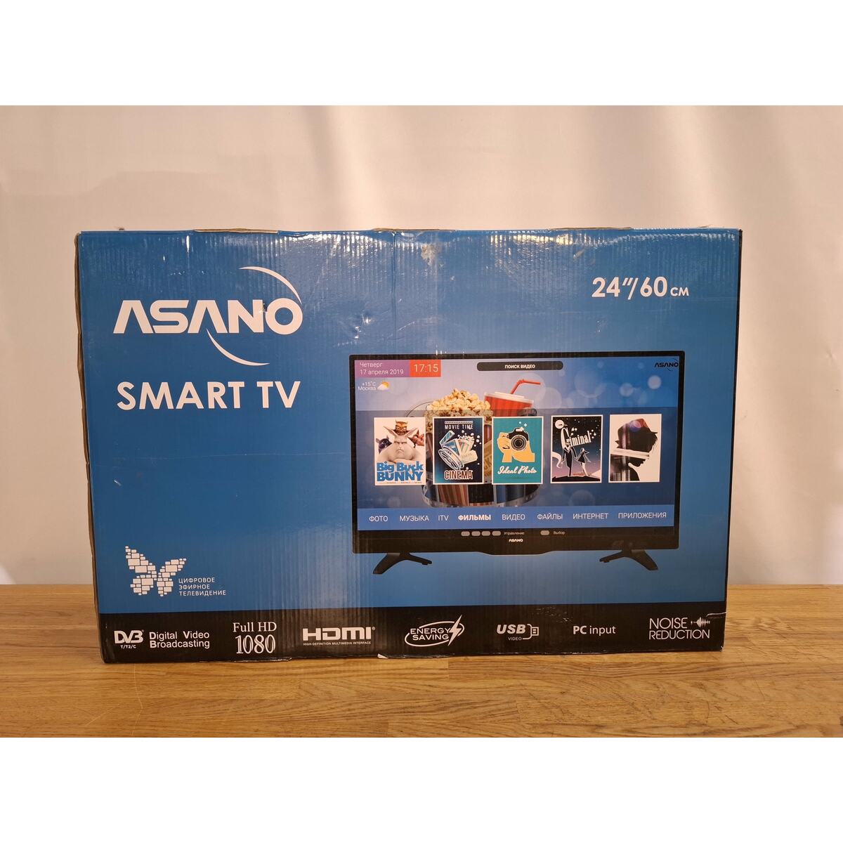Телевизор Asano 24" 24LF7020T, черный 