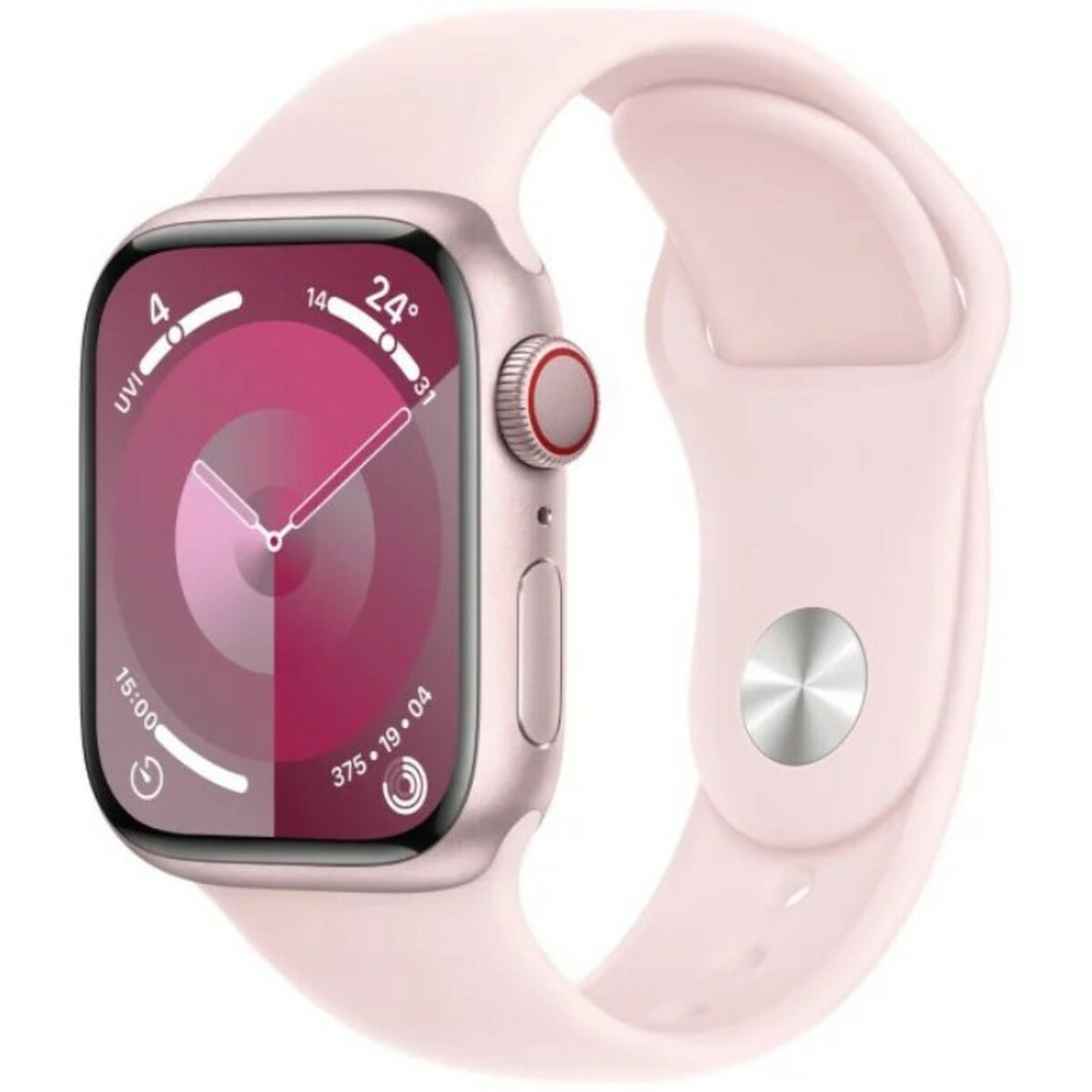 Умные часы Apple Watch Series 9 41mm Cellular Aluminum Case with Sport Band S / M (Цвет: Pink)