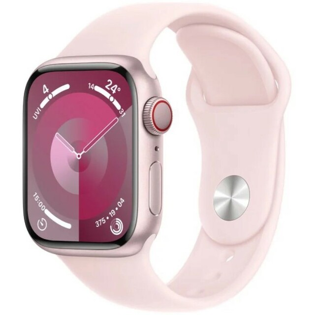 Умные часы Apple Watch Series 9 41mm Cellular Aluminum Case with Sport Band S / M (Цвет: Pink)
