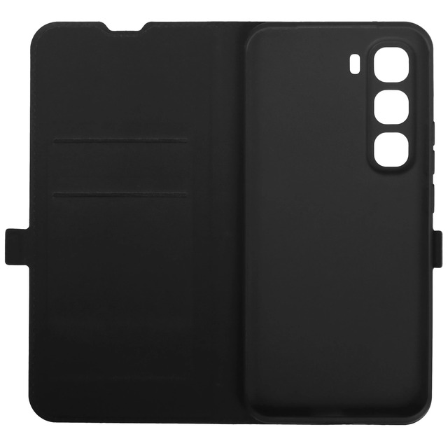 Чехол-книжка Borasco Book Case для смартфона Infinix HOT 60 Pro+ (Цвет: Черный)