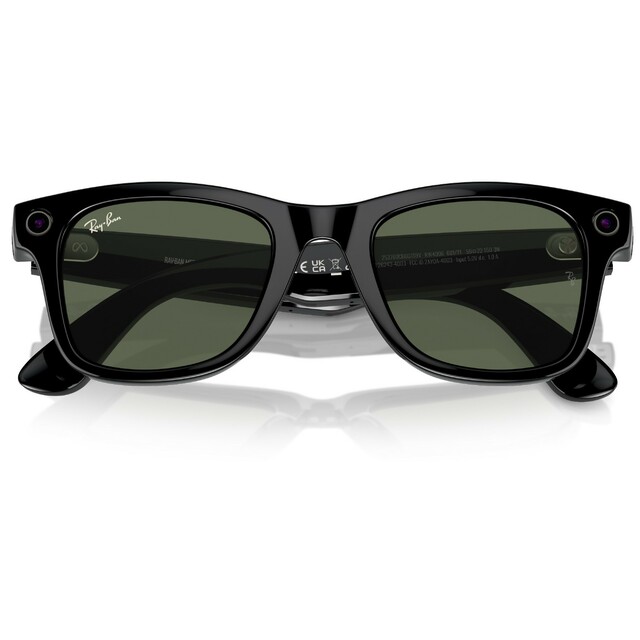 Умные очки Ray-Ban Meta Wayfarer RW4006 (Цвет: Shiny Black/G15 Green)