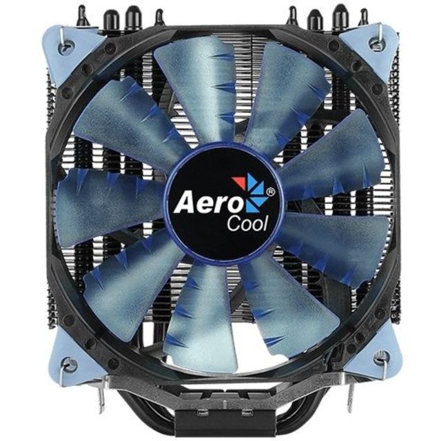 Устройство охлаждения(кулер) Aerocool Verkho 4 Dark Soc-FM2+ / AM2+ / AM3+ / AM4 / 1150 / 1151 / 1155 / 2011 /  4-pin 15-27dB Al+Cu 140W 678gr Ret