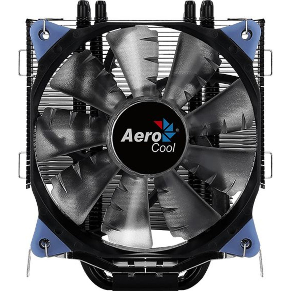 Устройство охлаждения(кулер) Aerocool Verkho 5 DARK Soc-FM2+/AM2+/AM3+/AM4/1150/1151/1155/2011/ 4-pin 15-27dB Al+Cu 150W 741gr LED Ret