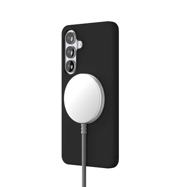 Чехол-накладка VLP Aster Pro Сase MagSafe для Samsung S26 Plus (Цвет:Black)