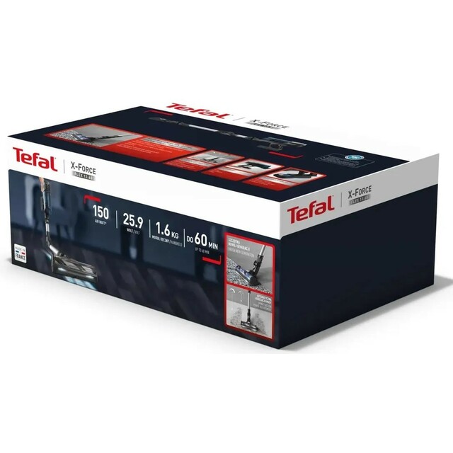 Пылесос вертикальный Tefal X-Force Flex TY9L42WO (Цвет: Gray / Green)