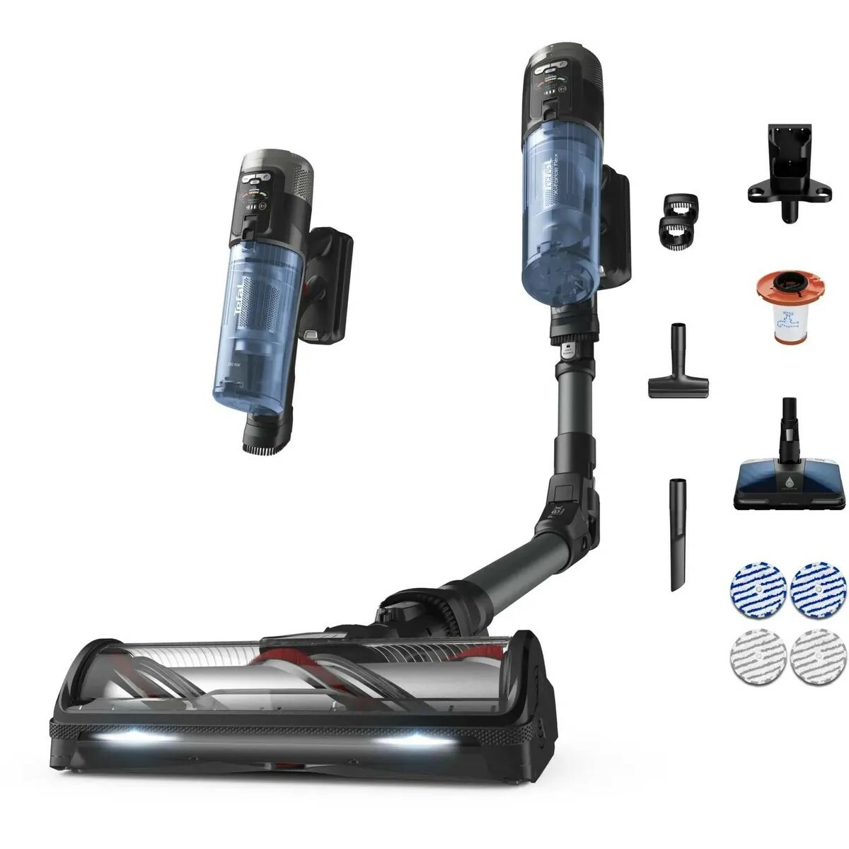 Пылесос вертикальный Tefal X-Force Flex TY9LC1WO (Цвет: Gray/Blue)