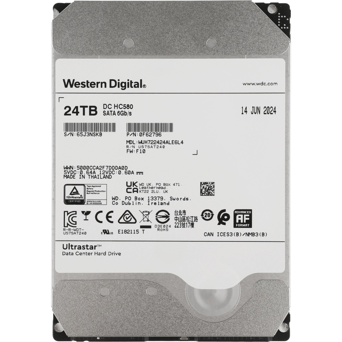 Жесткий диск WD SATA-III 24TB WUH722424ALE6L4