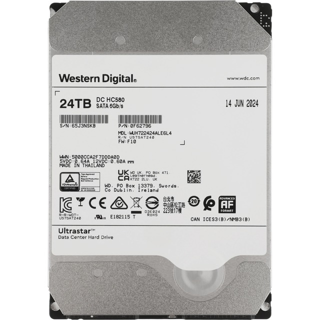 Жесткий диск WD SATA-III 24TB WUH722424ALE6L4 Жесткий диск WD SATA-III 24TB WUH722424ALE6L4