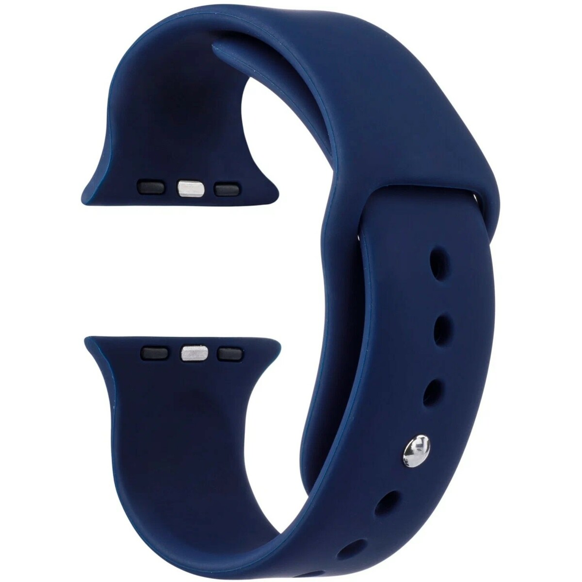 Ремешок силиконовый VLP Silicone Band Soft Touch для Apple Watch 38/40 mm (Цвет: Dark Blue)