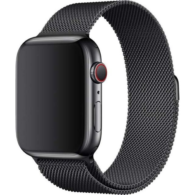 Ремешок стальной Devia Elegant series Milanese Loop для Apple Watch 38 / 40 mm (Цвет: Black)