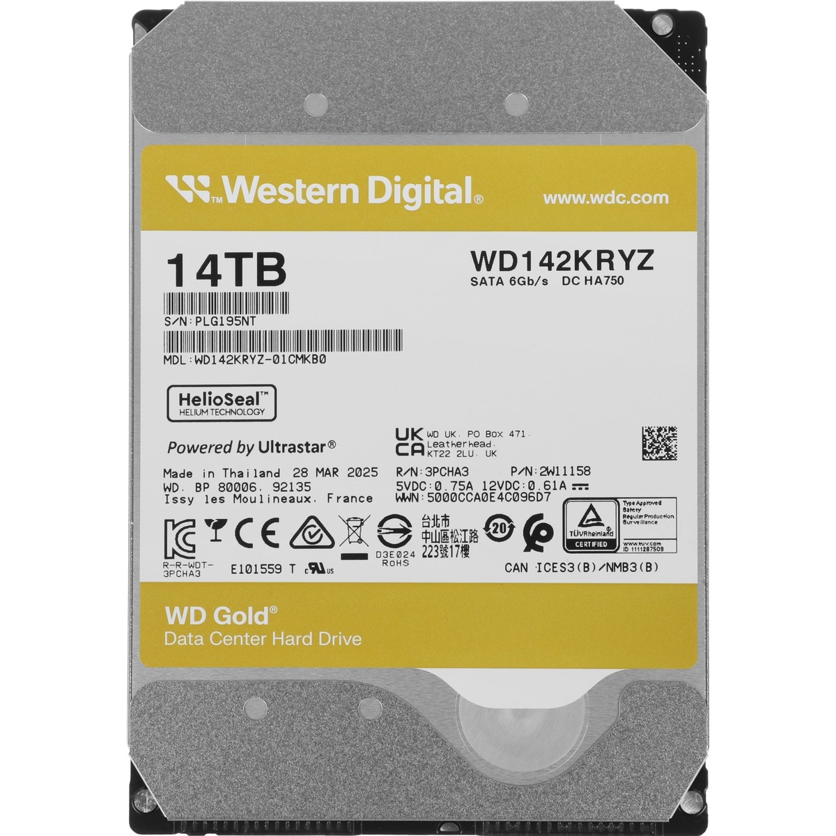 Жесткий диск WD SATA-III 14TB WD142KRYZ