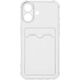Чехол-накладка Borasco Bumper Case с картхолдером для Apple iPhone 17, прозрачный Чехол-накладка Borasco Bumper Case с картхолдером для Apple iPhone 17, прозрачный