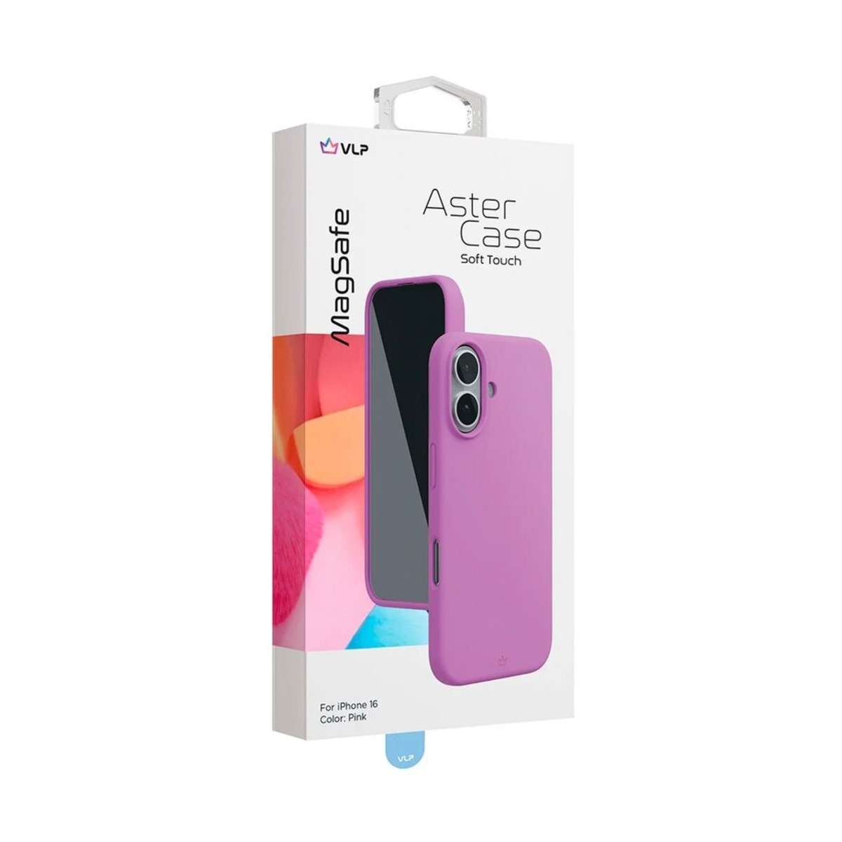 Чехол-накладка VLP Aster Case with MagSafe для смартфона Apple iPhone 16 (Цвет: Pink)