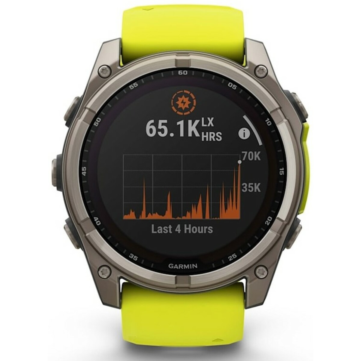 Умные часы Garmin Fenix 8 51mm Solar Sapphire (Цвет: Titanium Natural/Yellow) 